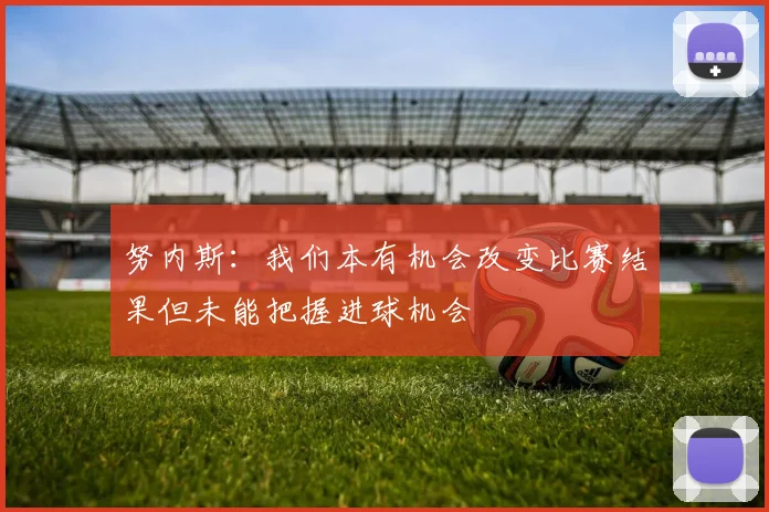 努内斯：我们本有机会改变比赛结果但未能把握进球机会